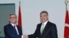 Turkey - Abdullah Gul, President of Turkey, greets his Armenian counterpart Serzh Sarkisian in Bursa, Turkey, 14Oct, 2009