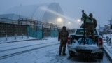 UKRAINE – Russian drone attack on the Chernobyl shelter (Chernobyl NPP) – aftermath. Exclusion Zone. February 14, 2025