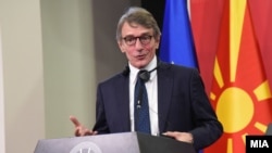 Претседателот на Европскиот Парламент Давид Сасоли