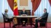 Președintele Igor Dodon, președinta parlamentului Zinaida Greceanîi și premierul Ion Chicu, 30 martie 2020