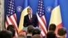 Marcel Ciolacu la evenimentul de oficiere a deciziei autorităților SUA privind includerea României în Programul Visa Waiver, la București, pe 10 ianuarie 2025.