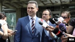 Архивска фотографија - Лидерот на ВМРО-ДПМНЕ Никола Груевски на распит во Основен Суд 1