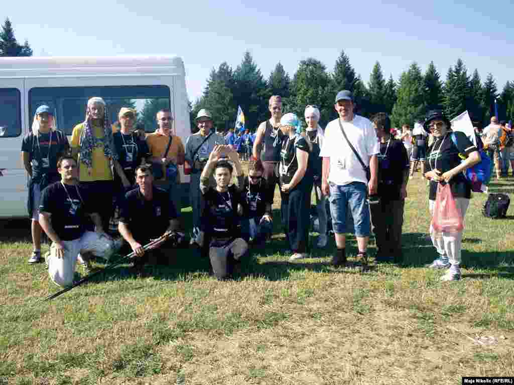 Učesnici Marša mira 2011. iz Beograda, 08.07.2011. Foto: RSE / Maja Nikolić