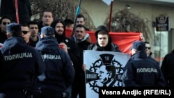 Ultradesničari na skupu za rehabilitaciju srpskog kvislinškog političara Milana Nedića (arhivska fotografija)