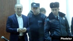 Armenia -- Former President Robert Kocharian arrives for a court hearing, Yerevan, February 18, 2020.
