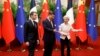 Fotografie de arhivă - președintele chinez, Xi Jinping, îi găzduiește, în aprilie 2023, pe președintele francez, Emmanuel Macron, și pe președinta Comisiei Europene, Ursula von der Leyen, la o întâlnire de lucru la Beijing.