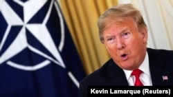 Президент США Дональд Трамп на саммите НАТО в Британии в первый президентский срок Лондон, 2019 год.