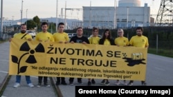 Aktivisti iz Novog Grada protiv izgradnje odlagališta radioaktivnog otpada na Trgovskoj gori, listopad 2019.