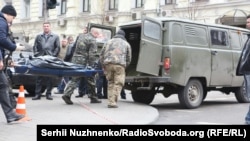 Место убийства Дениса Вороненкова, Киев, 23 марта 2017 года