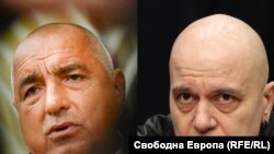 Bulgaria, alegeri parlamentare: Boyko Borisov, liderul partidului GERB și fost premier al Bulgariei și vedeta de televiziune Slavi Trifonov, liderul partidului anti-sistem „Există și un astfel de popor” (ITN).
