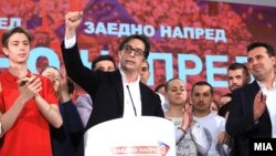 Архивска фотографија- Стево Пендаровски по победата на претседателските избори 