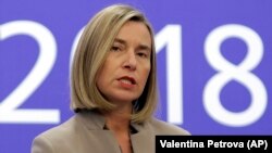 Šefica diplomatije Federika Mogerini u Sofiji, 16. februara 2018.