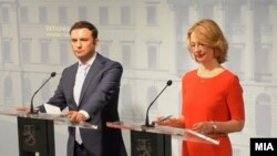 Архивска фотографија- Вицепремиерот Бујар Османи и финската министерка за надворешни работи Тути Тупураинен
