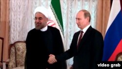 حسن روحانی، رئیس جمهور ایران و ولادیمیر پوتین، رئیس جمهور روسیه