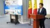 Ministrul Educației, Dan Perciun, anunță lansarea campaniei naționale de promovare a studiilor universitare „Învață în Moldova”, Chișinău, 27 februarie 2025.
