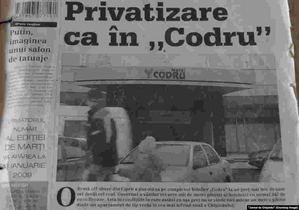 "Jurnal de Chişinău", 30 decembrie 2008