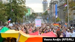 Србија - Учесници на Белград Прајд, 18 септември 2021 година
