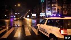 Илустрација- Полициски час во Скопје