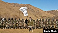 In June, Tajik officials raised concern that one of Jamaat Ansarullah's commanders, Muhammad Sharifov (aka Mahdi Arsalon, center) had been put in charge of security in five border districts in Badakhshan after they were seized by the Taliban.