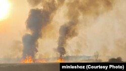 Падпал сухой травы можа стаць прычынай гібелі людзей. Ілюстрацыйнае фота 
