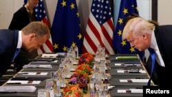 Donald Tusk i Donald Tramp u Briselu pred sastanak