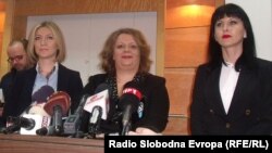 Прес конференција на специјалната јавна обвинителка Катица Јанева во Скопје