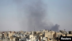 بمباران یکی از مناطق شهر حلب توسط نیروهای دولتی