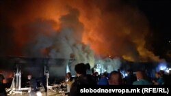 Пожарот во модуларната ковид болница во Тетово
