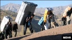 کولبران در مناطق مرزی استان کردستان