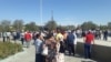 Жители Жанаозена выступают против строительства китайских заводов в Казахстане. 3 сентября 2019 года.
