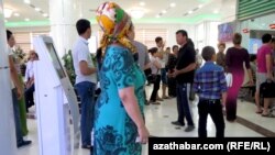 "Türkmen howa ýollary" kompaniýasynyň kassasy (arhiw suraty)