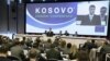 Premijer Kosova Hašim Tači prilikom obraćanja na donatorskoj konferenciji u Briselu, 11. jul 2008.