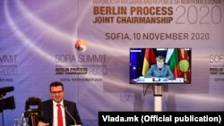 Премиерот Зоран Заев на софискиот Самит на Берлинскиот процес, 10 неомври 2020