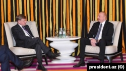 Prezident İlham Əliyevin Münxendə Bundestaqın Almaniya-Cənubi Qafqaz parlament qrupunun sədri Yohann Vadeful ilə görüşü. 2024