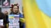Акція в Бельгії проти агресії Росії щодо України. Брюссель, 17 березня 2014 року