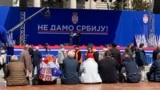 Gathering of the government's supporters under the slogan "We will not give Serbia", Belgrade, 12 April 2025