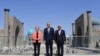 European Commission President Ursula von der Leyen, Uzbek Prime Minister Abdulla Aripov, and European Council President Antonio Costa in Uzbekistan. 