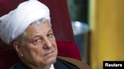 اکبر هاشمی رفسنجانی، رئیس مجمع تشخیص مصلحت نظام.