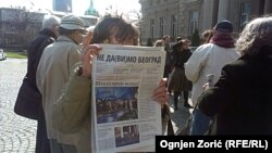 Sa jednog od protesta inicijative "Ne davimo Beograd", mart 2015