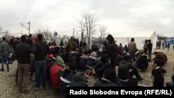 Архивска фотографија. Бегалци и мигранти на Грчко-Македонската граница 