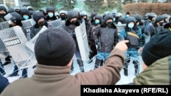 Митинг в Семее. Восточно-Казахстанская область, 5 января 2022 года