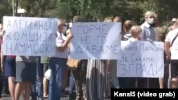 Протест во Ѓорче Петров против изградбата на висококатници