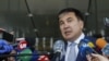 ფოტო არქივიდან: მიხეილ სააკაშვილი ინტერვიუს აძლევს უკრაინელ ჟურნალისტებს. 2020 წლის აპრილი