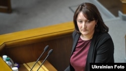 Голова НАЗК Наталія Корчак звітує у Верховній Раді, 5 квітня 2017 року 