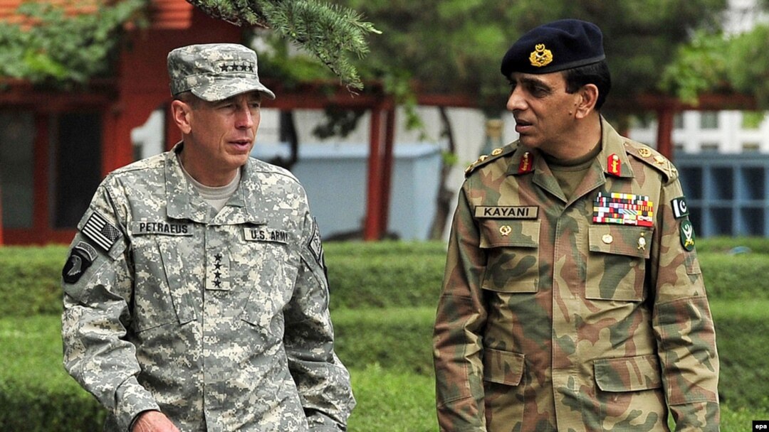 General David Petraeus (left, with Pakistani General Ashfaq Kayani) also repeated his view that the drawdown in U.S. and NATO forces, scheduled to begin in July 2011, will not result in a swift withdrawal.