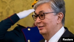 Президент Казахстана Касым-Жомарт Токаев во время официального визита в Москву, 3 апреля 2019 года.