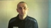 Oleh Sentsov poses for a picture at his cell in the penal colony in Labytnangi on August 9.