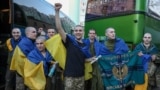 Тұтқын алмасу нәтижесінде оралған украин жауынгерлері, 19 сәуір, 2025 жыл.