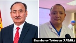 Алымкадыр Бейшеналиев жана Сабырбек Жумабеков. Коллаж. 