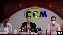 Македонија - Дарко Димовски, претседател на Сојузот на синдикати на Македонија.